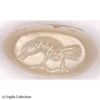 Sassanidische Siegel Rabe n.r. stehend